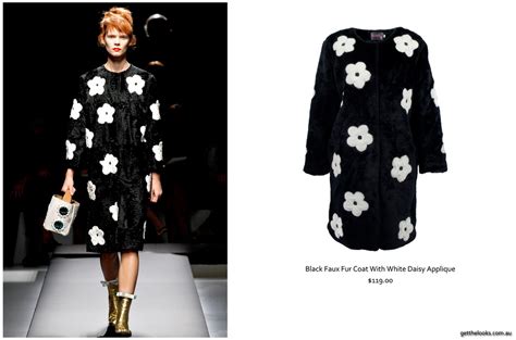 prada spring summer 2013 fur coat with daisy appliqué|First Look: Prada Spring/Summer 2013 .